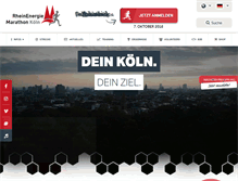 Tablet Screenshot of koeln-marathon.de